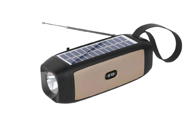 Boxa Portabila S18 Maro Bluetooth USB Radio Lanterna cu incarcare solara